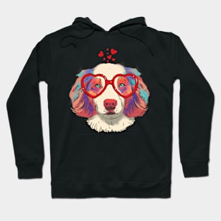 Australian Shepherd Dog Valentine's day Hoodie